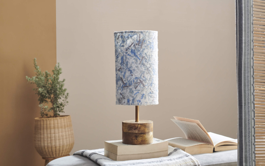 Flake Table Lamp Blue