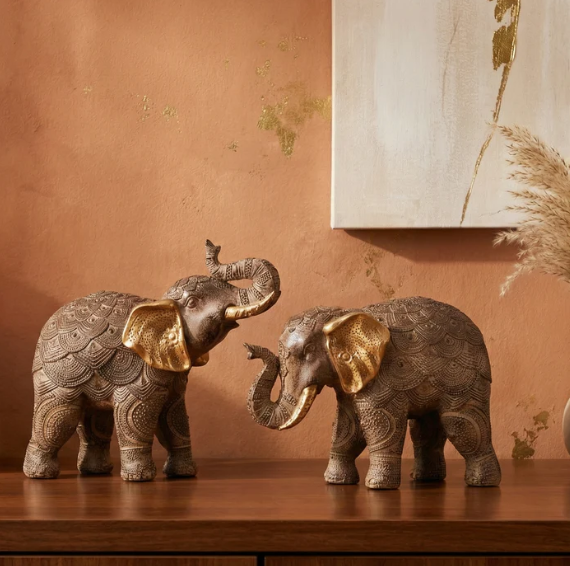Trunk Up Triumphs Elephant Figurine (Single)