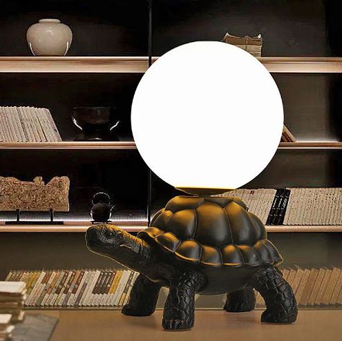 Glow shell turtle decor lamp
