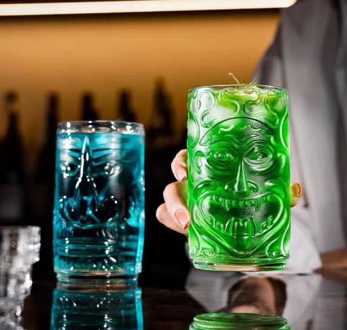 Summer Tiki Cocktail Glass - Set Of 6
