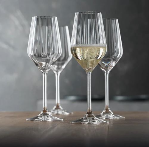Lifestyle CRYSTAL FLUTE GLASS - SET OF 4 - MADE IN GERMANY