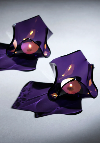 Crumpled votive - Winter edit