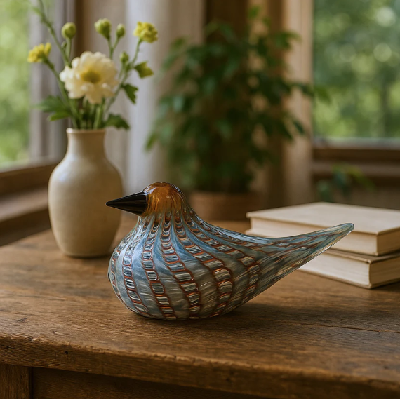 Glass Bird Figurines - Ashley Sparrow