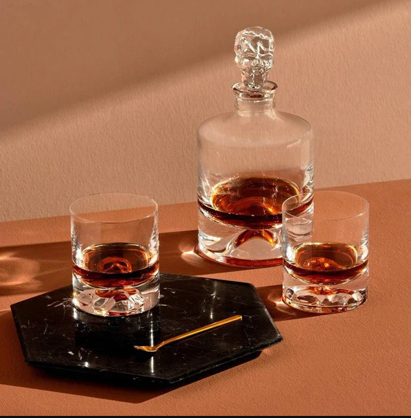 Shade Whiskey Decanter & Glasses Set