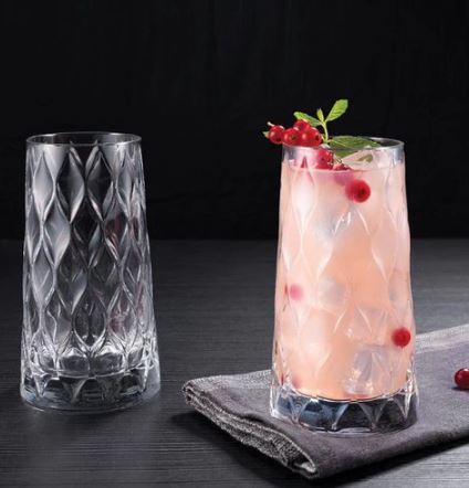 Leafy Highball Glasses 345ml, Set of 4