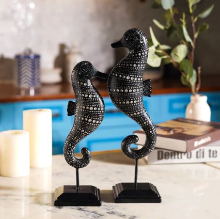 Tribal Tide: African Sea Horse Decor