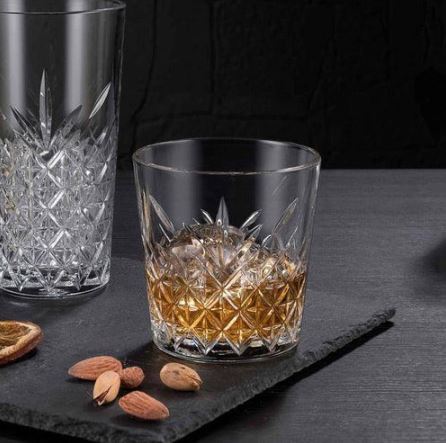 Timeless Tapered Whiskey Tumblers 345ml, Set of 4