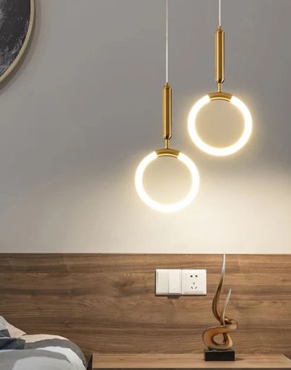 Luminous Ring LED Pendant Light - Set Of 2