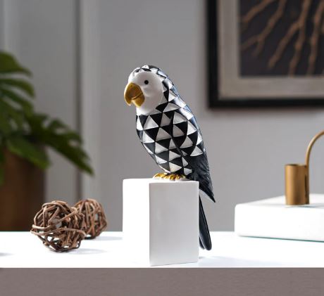 Cockatoo Symphony: Geometric Resin Beauty