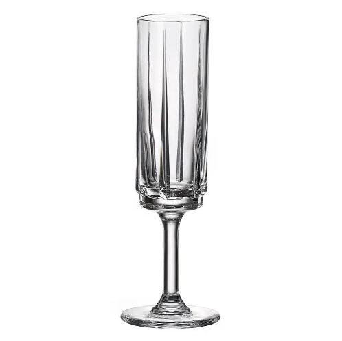 Olivia Crystal Champagne Glass - Set of 4 -Made In Czech Rebublic
