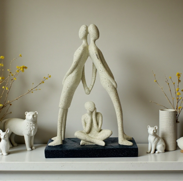 Modern Abstract Family Sculpture