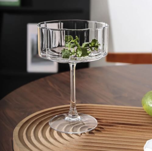 Blooming Cocktail Martini Coupe Glass - Set Of 4