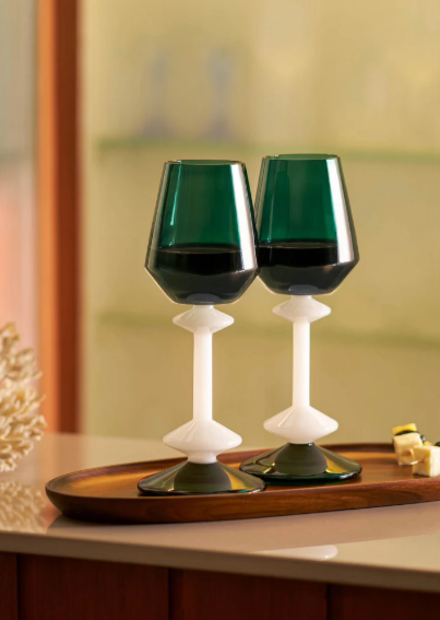 Emerald Wine Glass