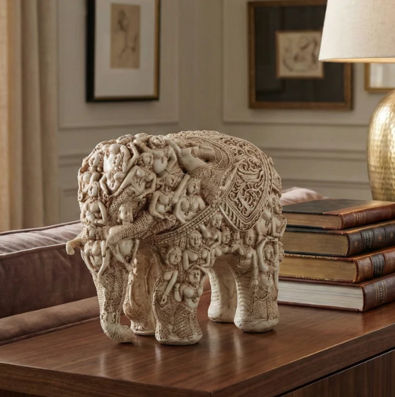 The Tribal Elephant (White)