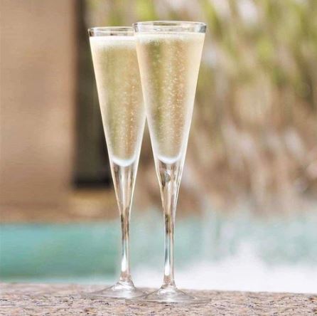 V-Line Champagne Flutes 150ml, Set of 6