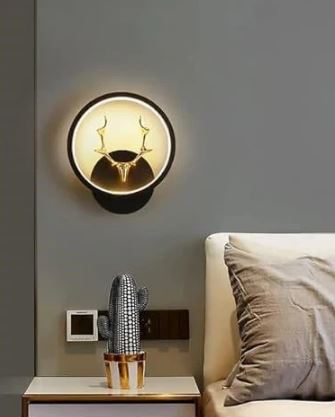 Deer Head LED Wall Light