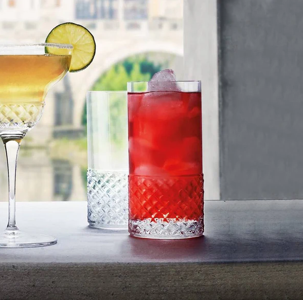 Roma Highball Glasses 480ml, Set of 4