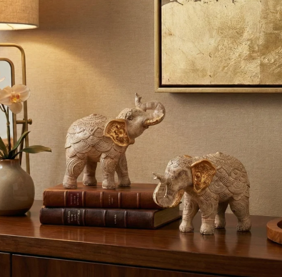 Embellished Elephant Figurine (Single)