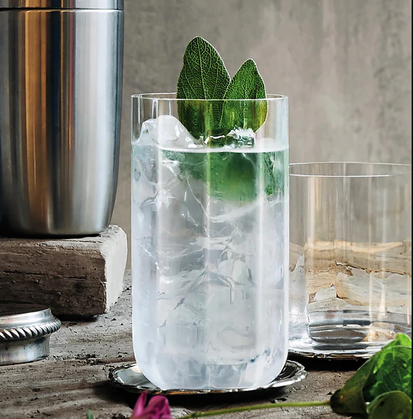 Jazz Long Drink Glasses 450ml, Set of 6