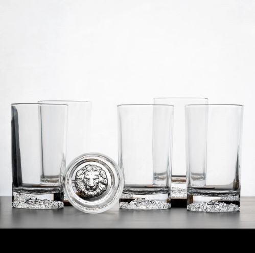 Tall Animal Shadow Glasses - Set of 6