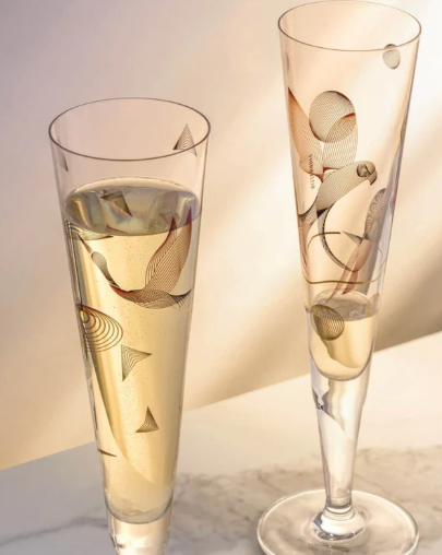 Goldnacht #16, Champagne Glass