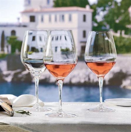 Rose Wine Glasses 480ml, Set of 4