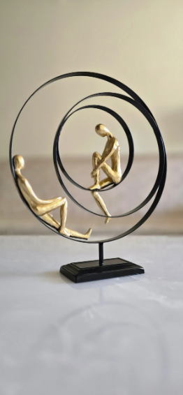 Golden & Black Polyresin Premium & Elegant Figurine