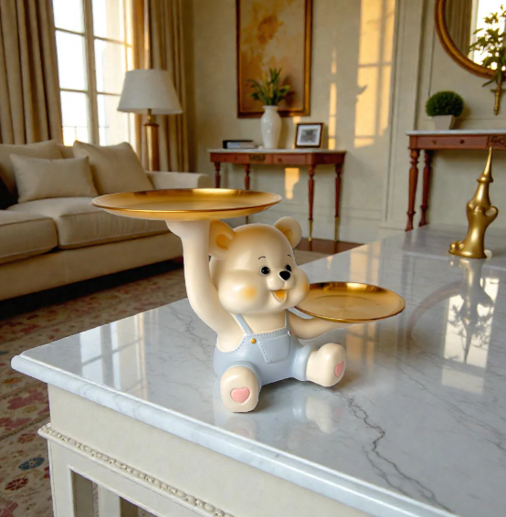 Luxurious Teddy Tray Showpiece
