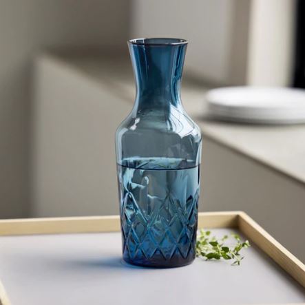 Sorrento Water Carafe 1L - Blue