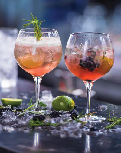 Vintage Gin and Tonic Glass