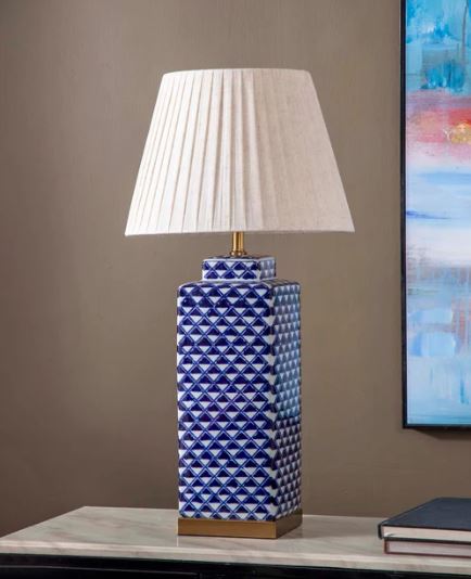 Rhombus Ceramic Table Lamp
