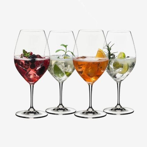 RIEDEL APERITIVE CRYSTAL GLASSES - SET OF 4 - MADE IN GERMANY