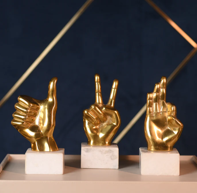 Grace Hand Gestures Accent Set of 3