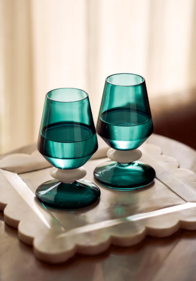 Emerald Cocktail Glass