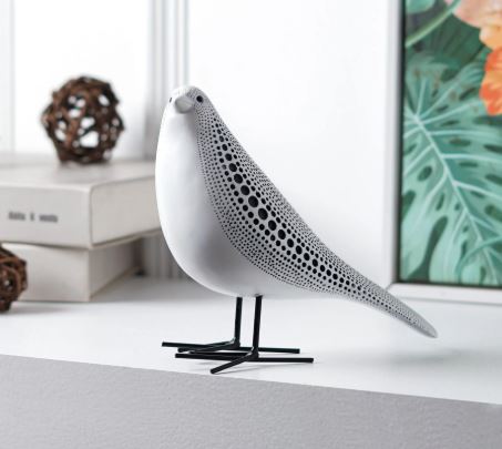 Cosmic Dots: Avian Resin Sculpture