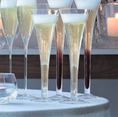 Hollow Stem Champagne Flutes 200ml, Set of 2