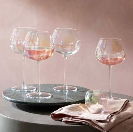 Pearl Red Wine Glasses 460ml, Set of 4