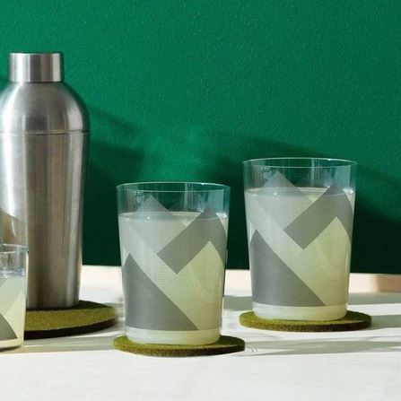 Peaks Tumblers 560ml, Set of 4 - Graphite