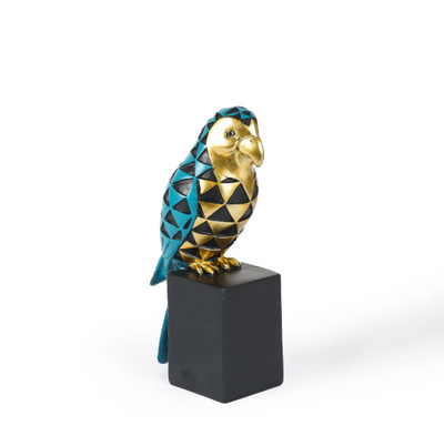 Cockatoo Symphony: Geometric Resin Beauty