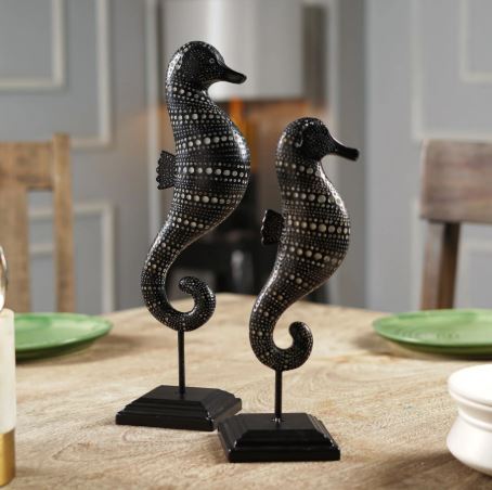 Tribal Tide: African Sea Horse Decor