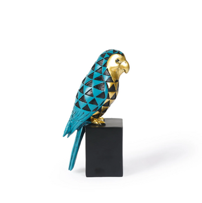 Cockatoo Symphony: Geometric Resin Beauty
