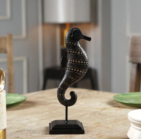 Tribal Tide: African Sea Horse Decor