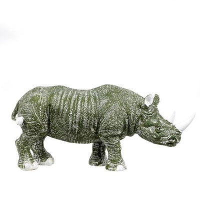 Golden-Horned Rhino Table Accent