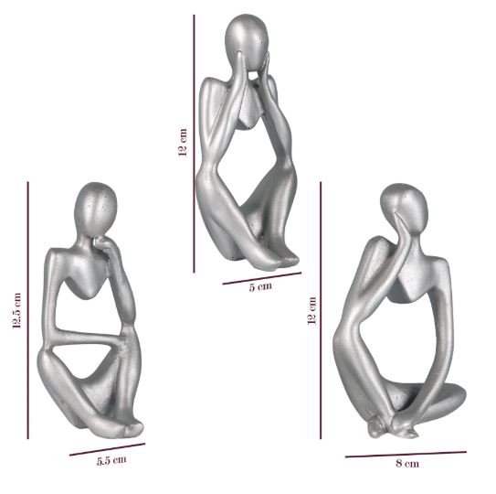 Abstract Thought Thinker Accent (Set of 3)
