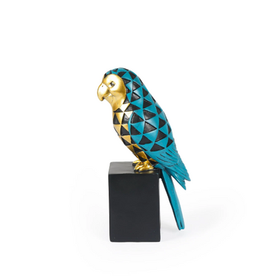 Cockatoo Symphony: Geometric Resin Beauty