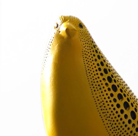 Cosmic Dots: Avian Resin Sculpture