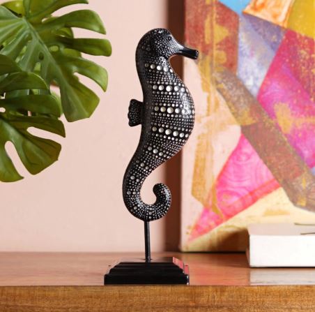 Tribal Tide: African Sea Horse Decor