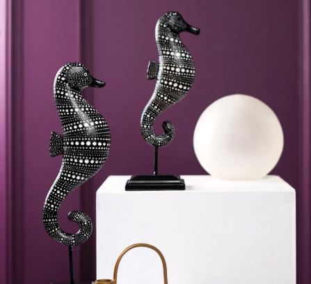 Tribal Tide: African Sea Horse Decor