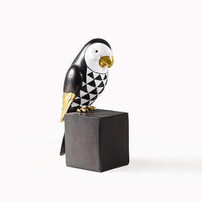 Cockatoo Symphony: Geometric Resin Beauty