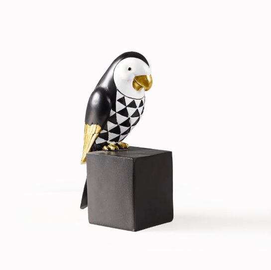 Cockatoo Symphony: Geometric Resin Beauty